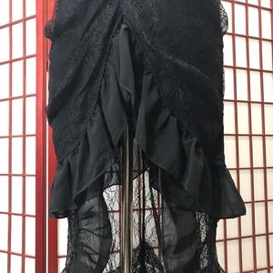 Steampunk Gothic Lace Skirt M NWOT